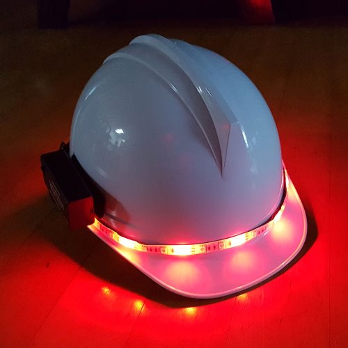 야간안전모 New 점멸 LED반사띠 안전모용 코리아테크